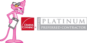 Owens Corning Platinum Preferred Contractor - this seal signifies AGR as a top installer of Owens Corning Products