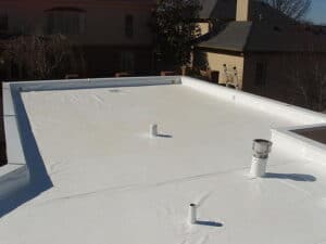 a Omaha commercial flat roof being showed 