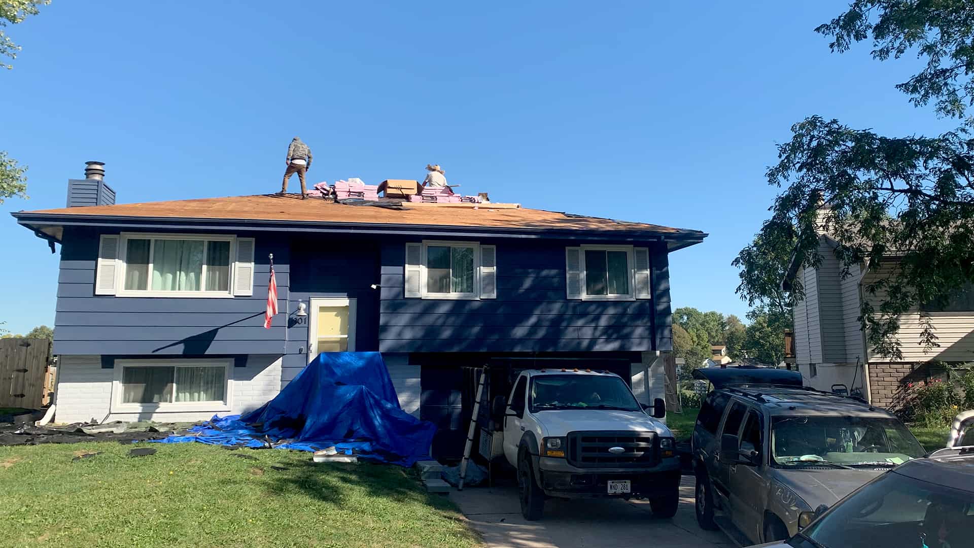 Omaha home getting a roof replacement