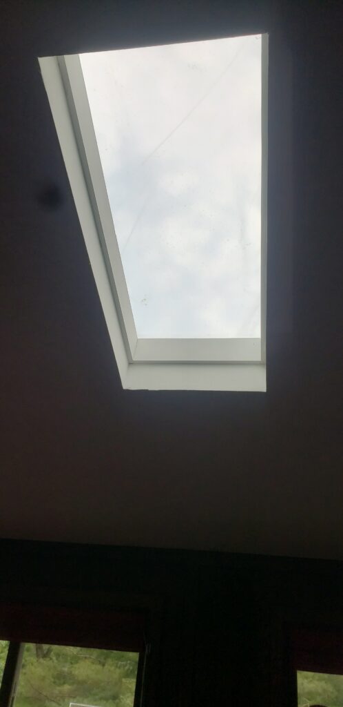 A skylight in an Omaha home.