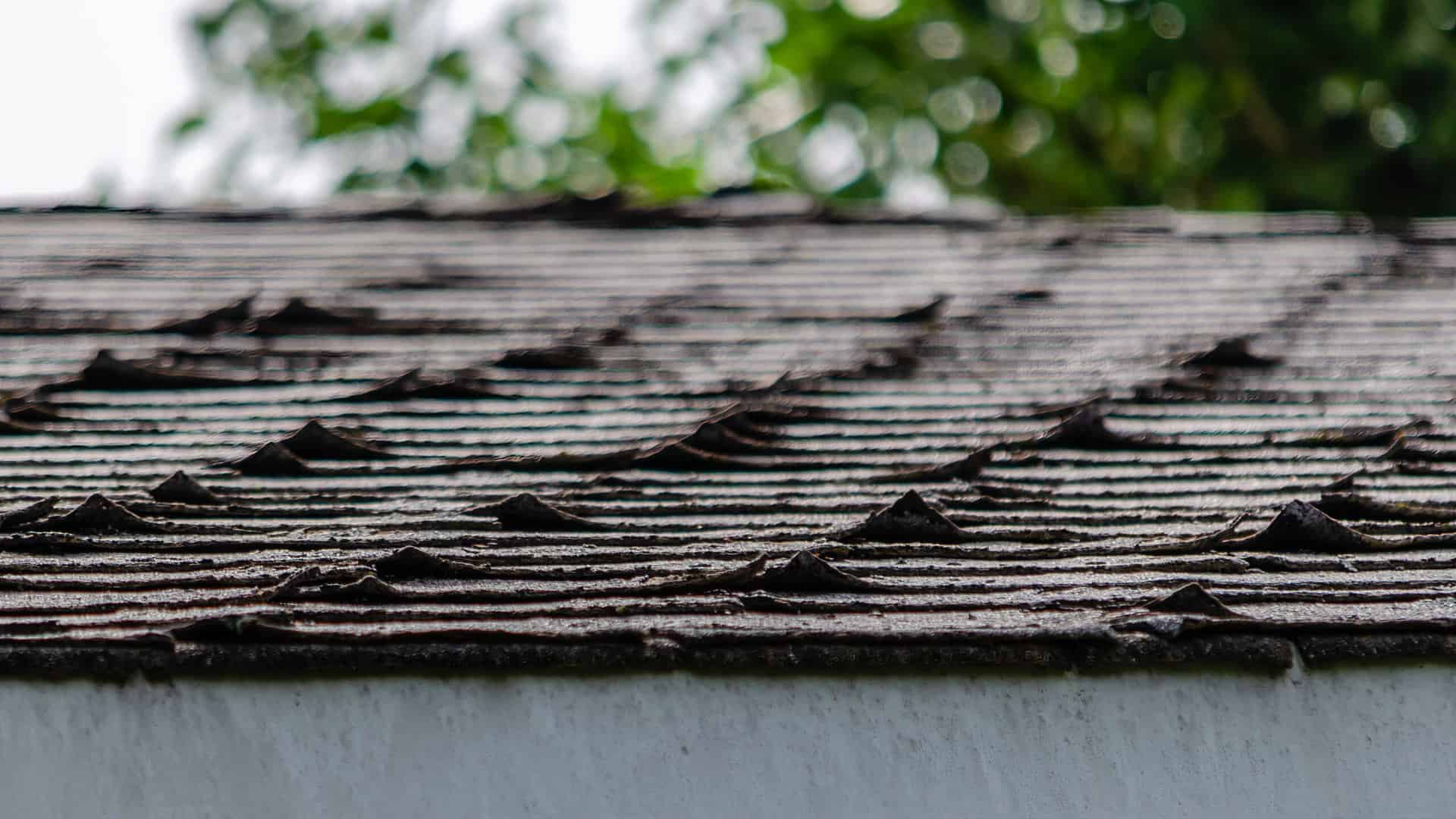 Lifting shingles on omaha roof, photo from omaha roofing company