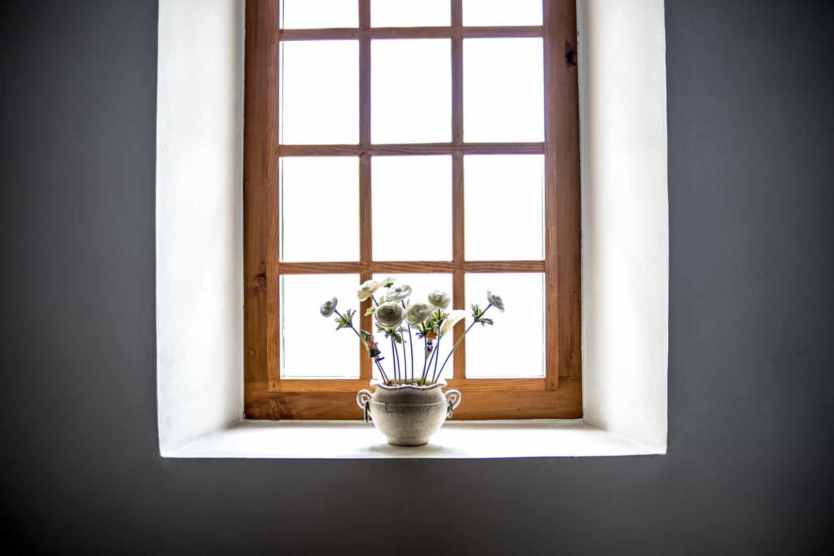 The interior view of a newly installed window by a professional Omaha contractor.